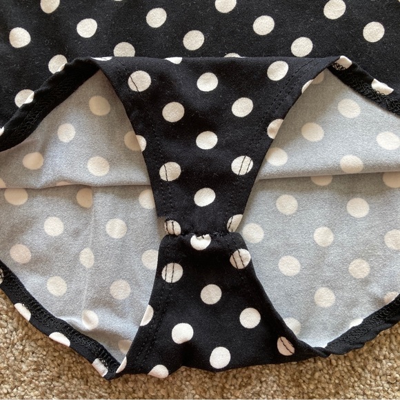 Black & White Polka Dot Bodysuit - Picture 3 of 4